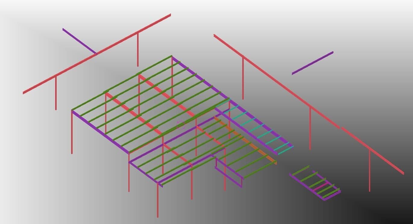 3D roof framing model for St Bishoy College